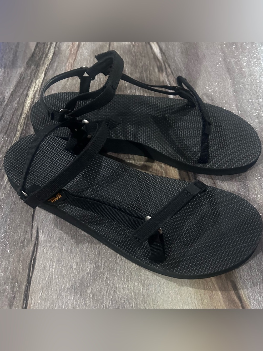 TEVA Womens Original Universal MK Black Sandals NEW in Box! #?10039… Sz 11